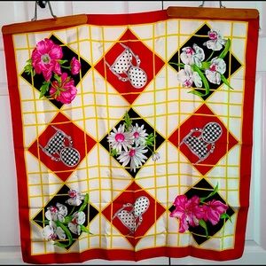 Vintage 100% Italian Silk Scarf - Carlisle